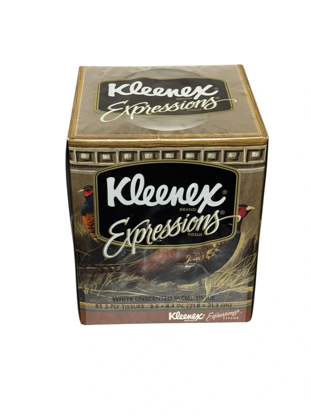 Vintage Kleenex Expressions PHEASANTS Facial Tissues 85 2-Ply Box NEW Sealed
